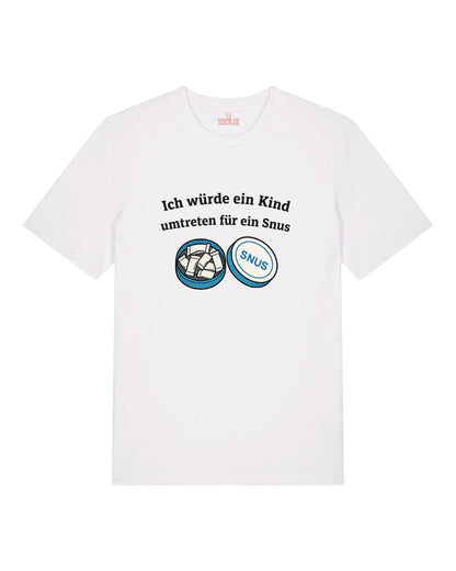 Kind umtreten für Snus - Premium Shirt Unisex