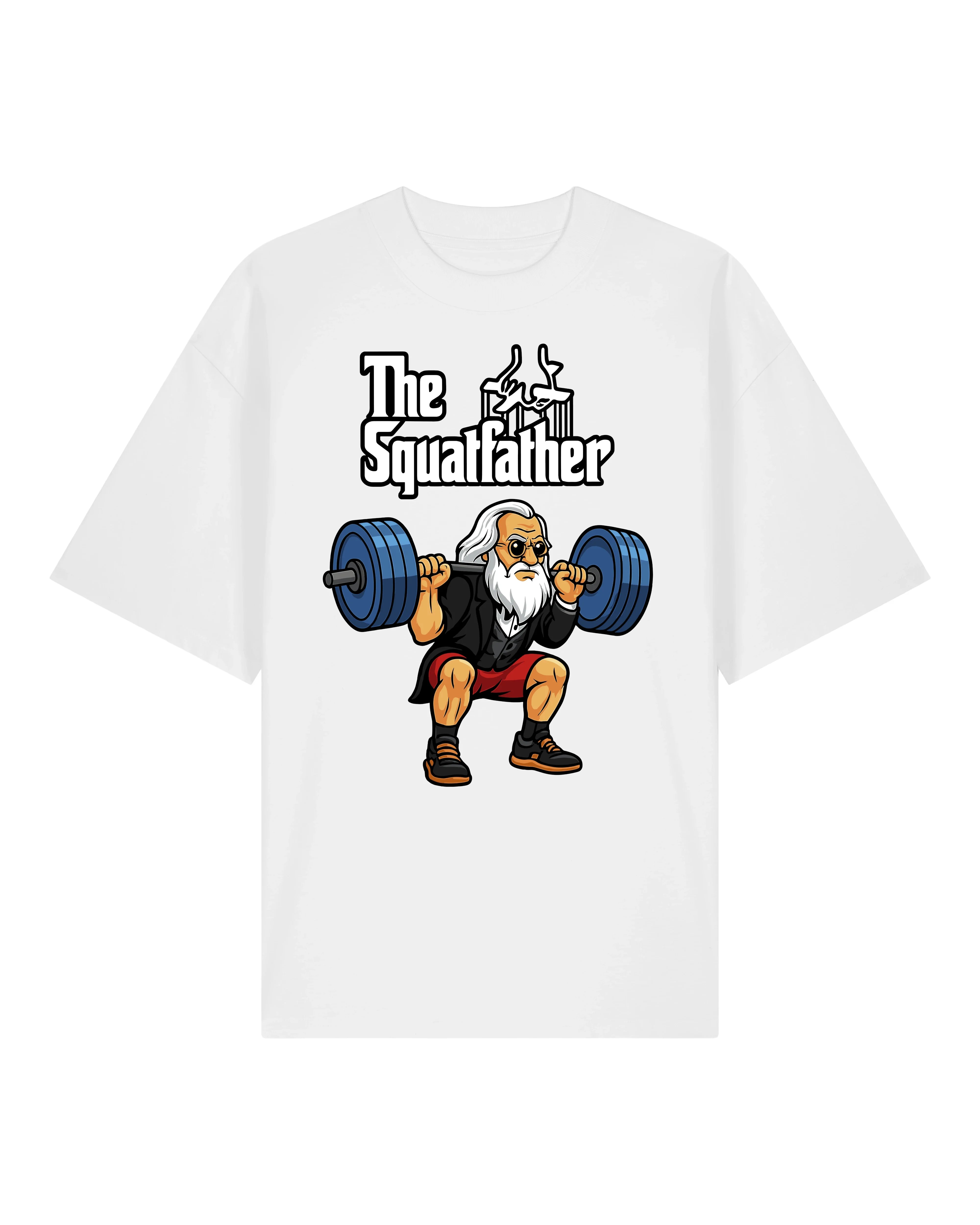 The Squatfather Shirt – Lustiges Pump Cover Gym T-Shirt für Legday Kings | teelavo
