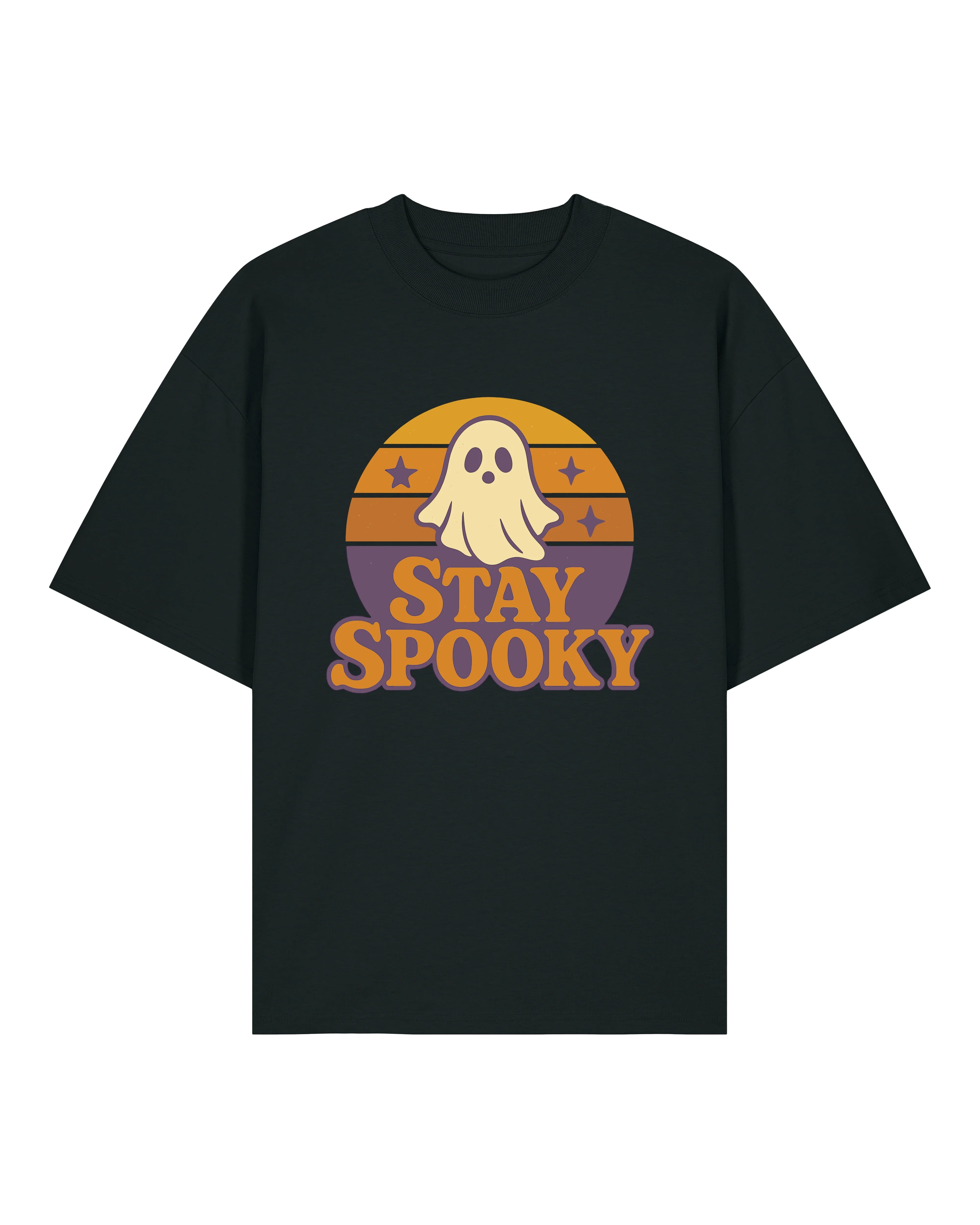 Stay Spooky – Halloween T-Shirt mit Geist im Retro Look | teelavo