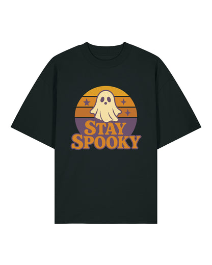 Stay Spooky – Halloween T-Shirt mit Geist im Retro Look | teelavo