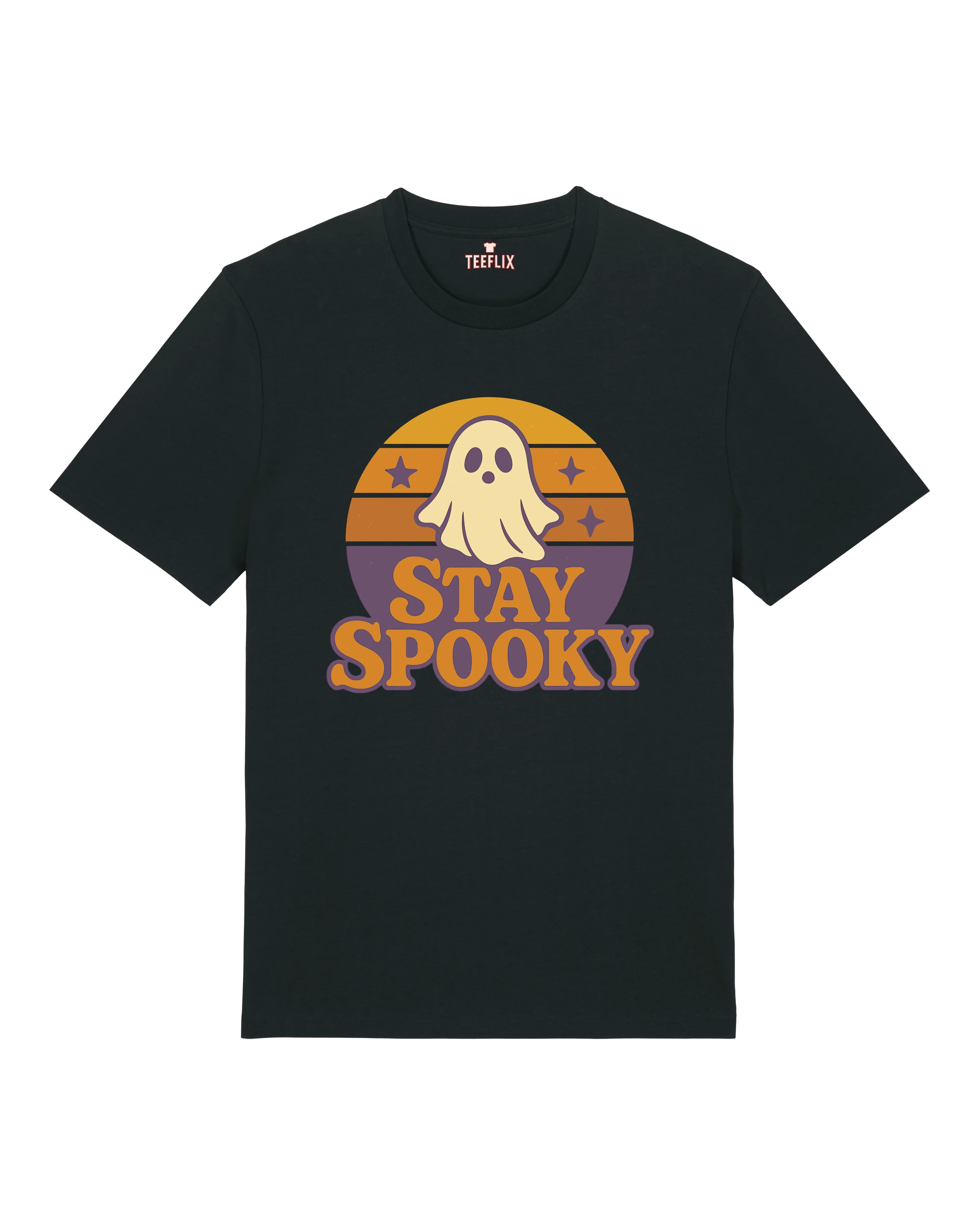 Stay Spooky – Halloween T-Shirt mit Geist im Retro Look | teelavo