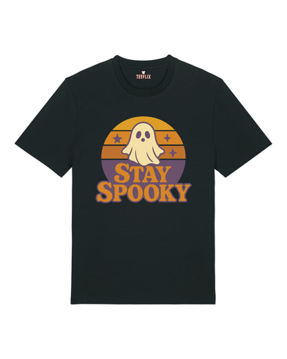 Stay Spooky – Halloween T-Shirt mit Geist im Retro Look | teelavo