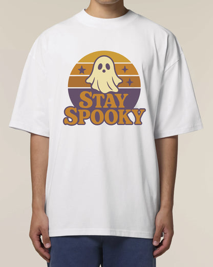 Stay Spooky – Halloween T-Shirt mit Geist im Retro Look | teelavo
