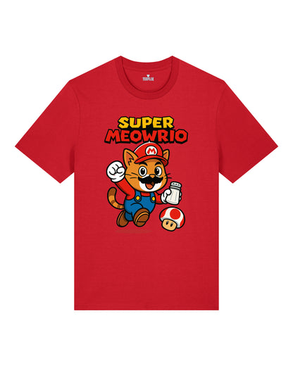 Super Meowrio Katze Lustiges T-Shirt Spruchshirt | teelavo