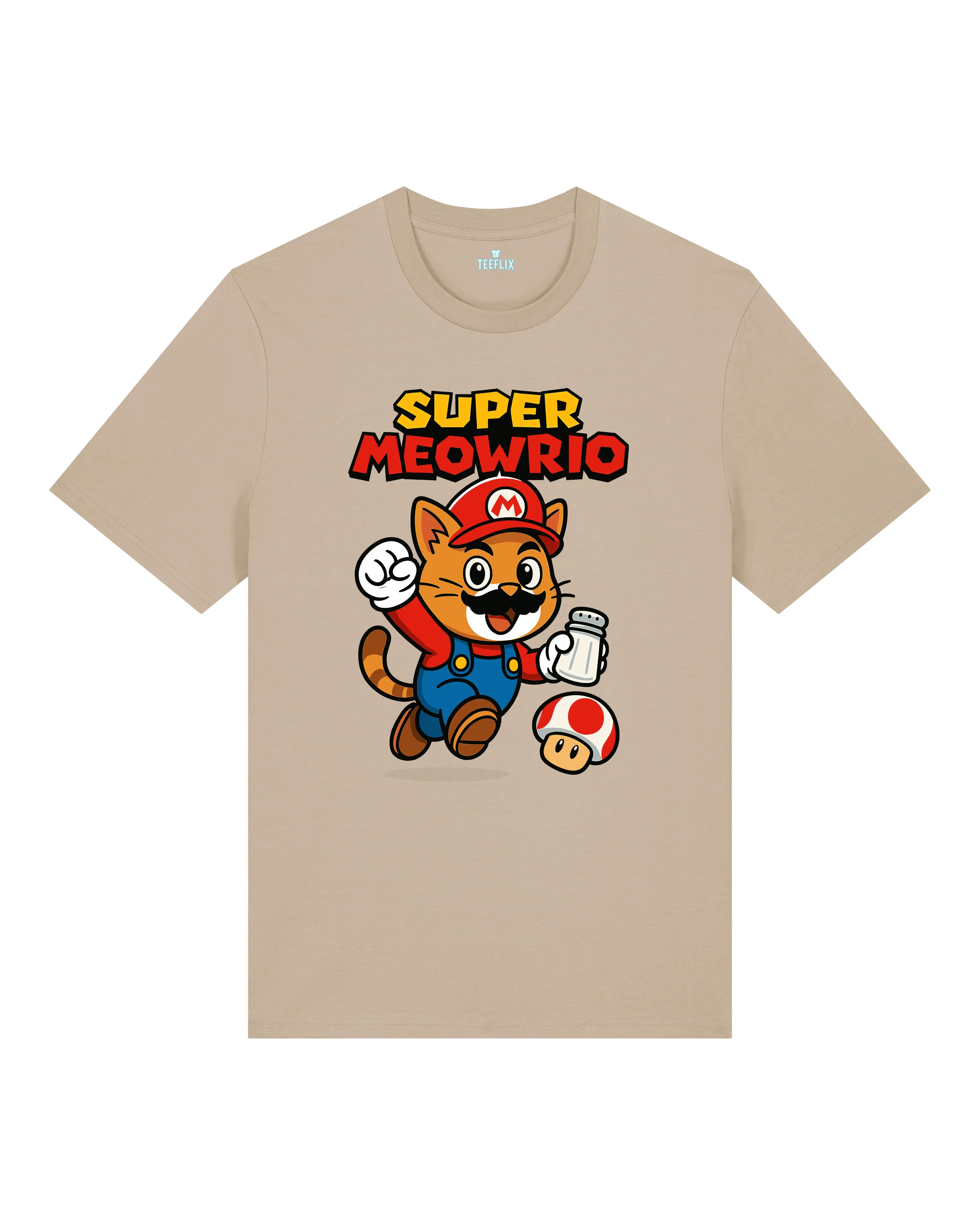 Super Meowrio Katze Lustiges T-Shirt Spruchshirt | teelavo