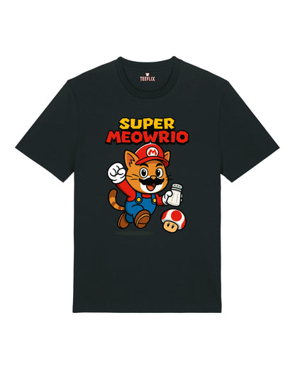 Super Meowrio Katze Lustiges T-Shirt Spruchshirt | teelavo