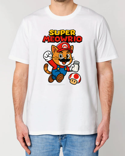 Super Meowrio Katze Lustiges T-Shirt Spruchshirt | teelavo