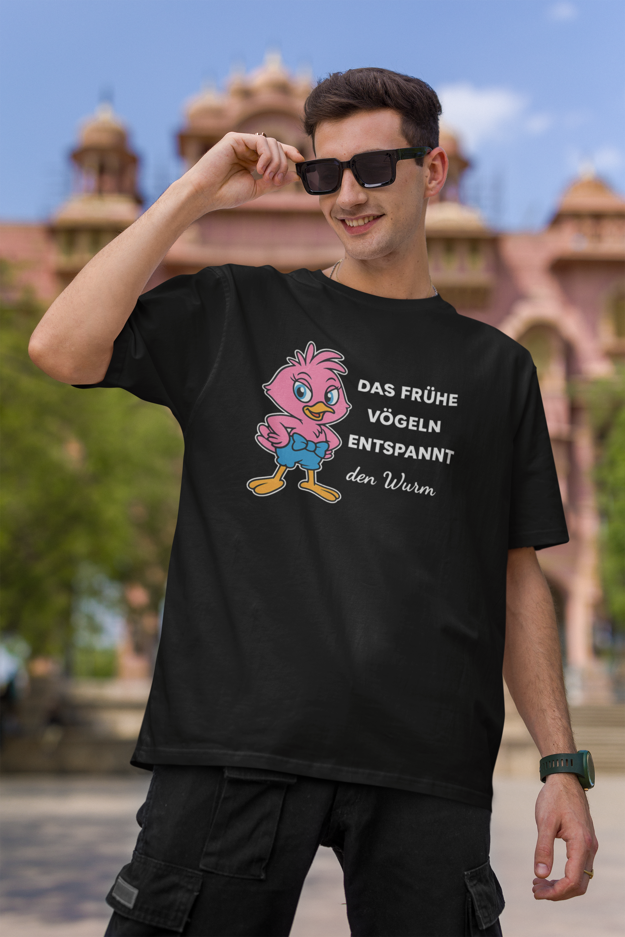 Das Frühe Vögeln Oversized Shirt