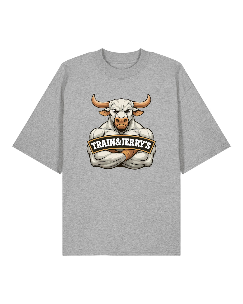 Train & Jerry’s Bull Gym Shirt Pump Cover Oversized Bio-Baumwolle | teelavo
