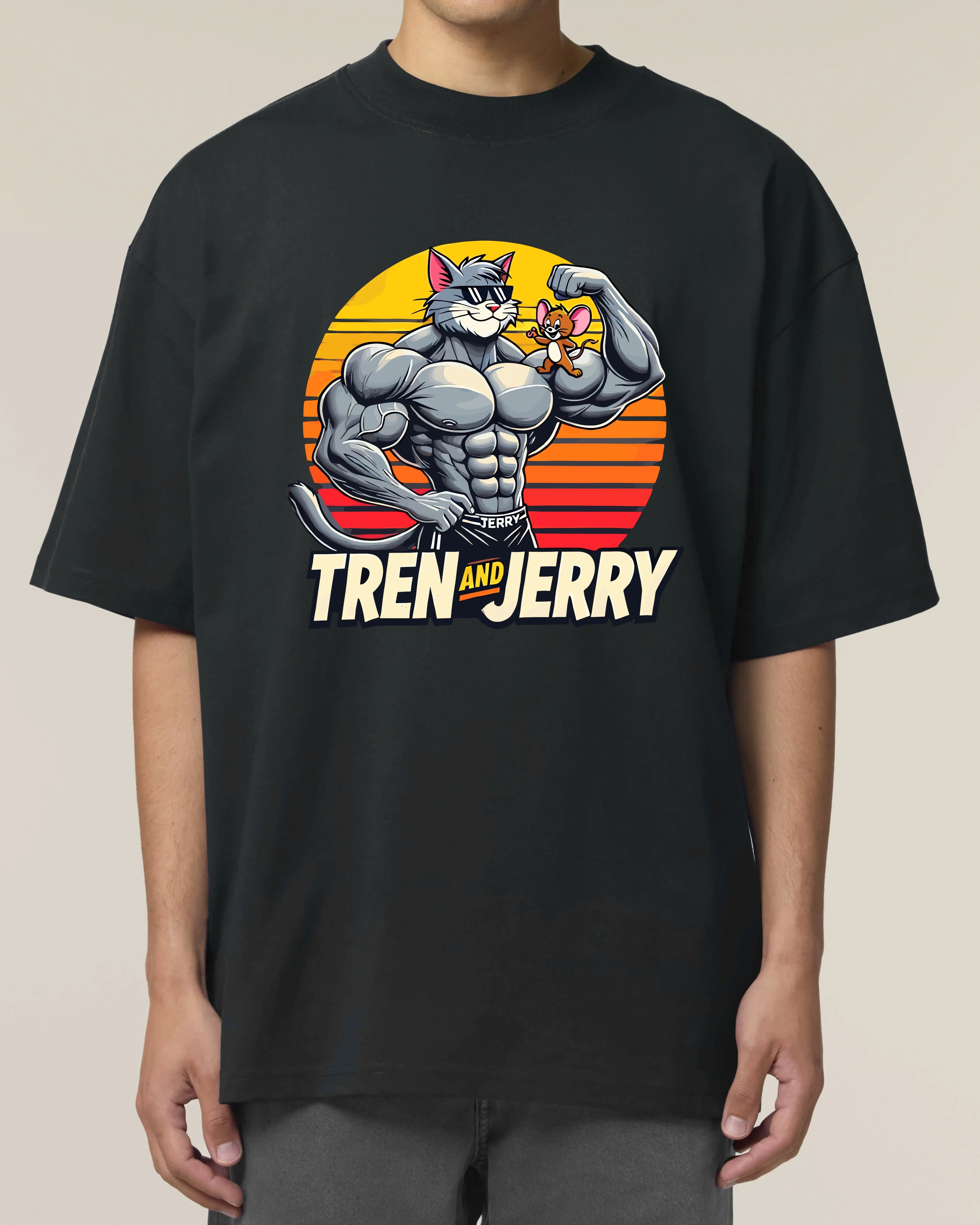 Tren and Jerry Pump Cover Shirt – Lustiges Gym T-Shirt | teelavo