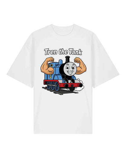 Tren the Tank Pump Cover Shirt – Lustiges Gym T‑Shirt mit Spruch | teelavo