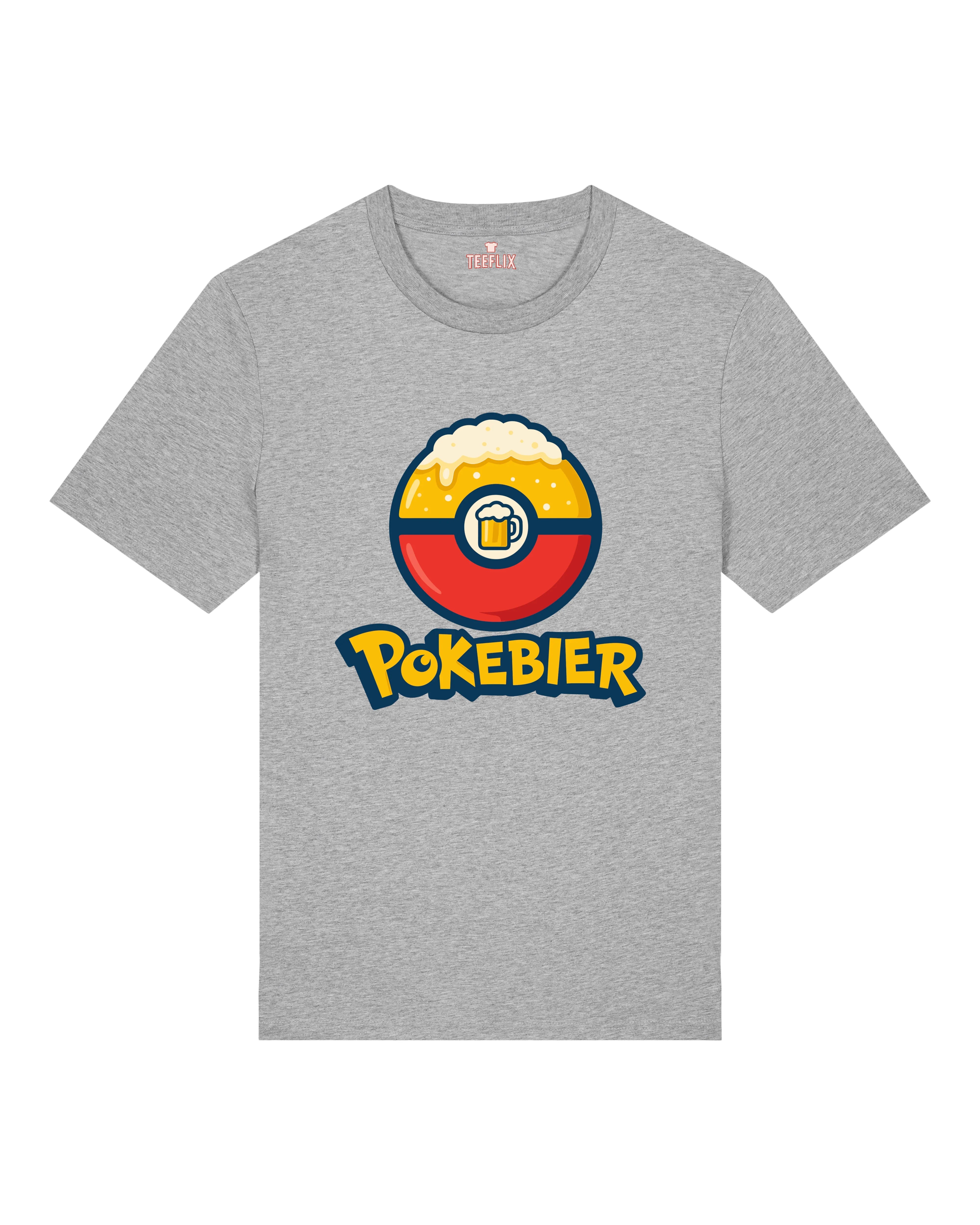 Pokebier T-Shirt Normal Fit | Lustiges Bier Shirt Gaming Parodie | teelavo