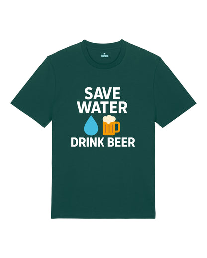 Save Water Drink Beer lustiges Bier Shirt Party T-Shirt | teelavo