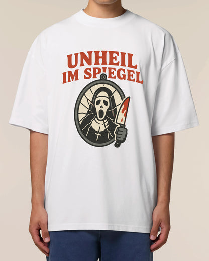 Unheil im Spiegel T-Shirt für Halloween | teelavo