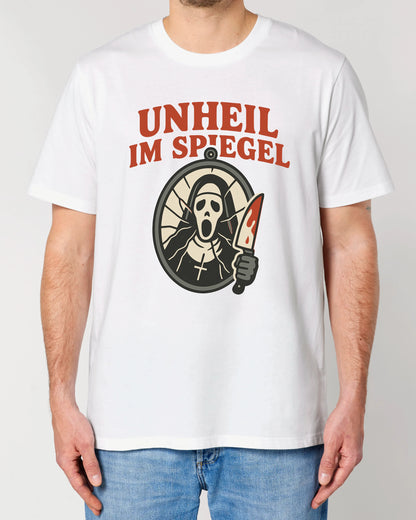 Unheil im Spiegel T-Shirt für Halloween | teelavo