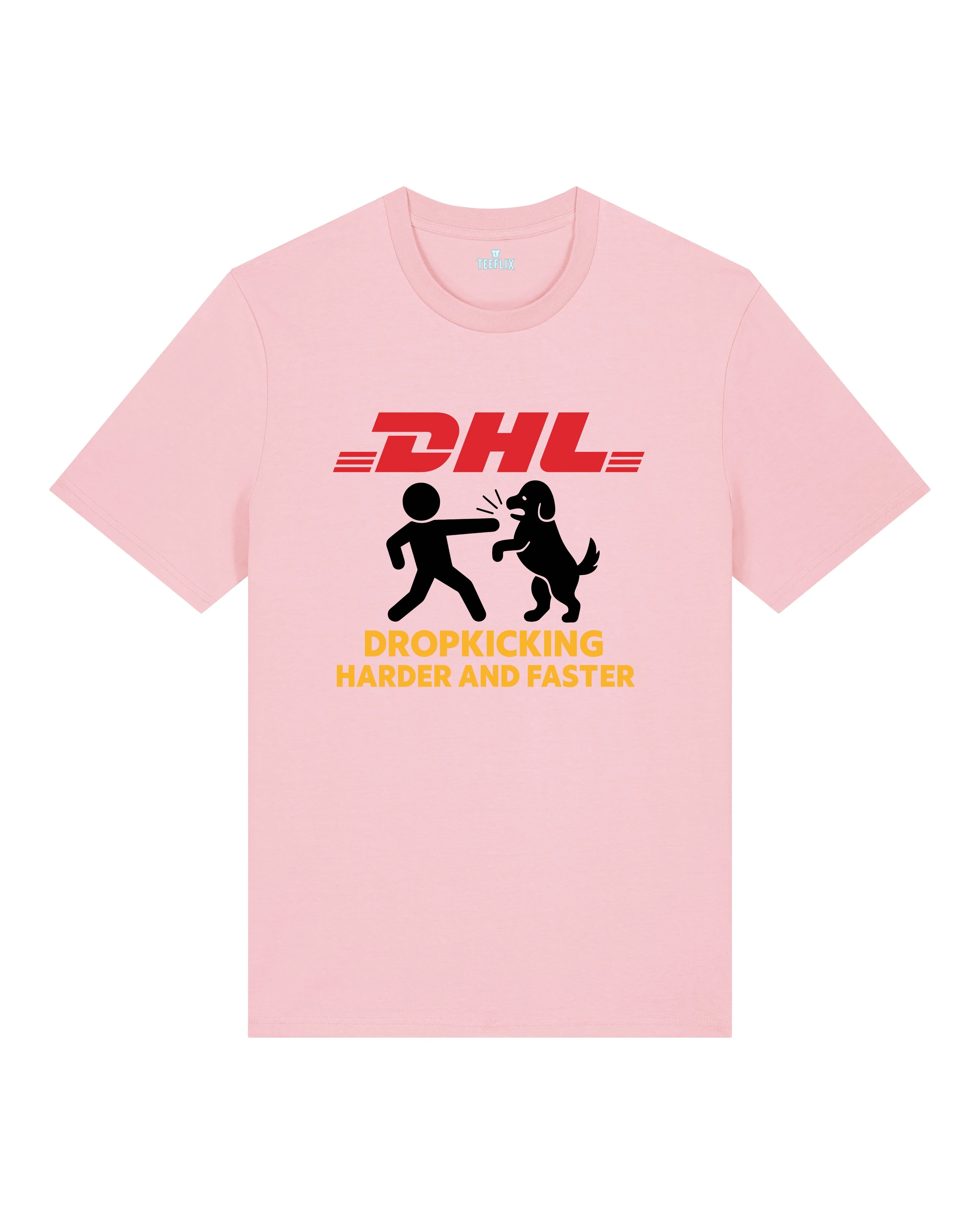 DHL Parodie Dropkicking Harder And Faster Lustiges Shirt| teelavo