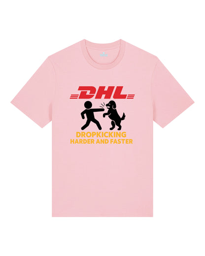 DHL Parodie Dropkicking Harder And Faster Lustiges Shirt| teelavo